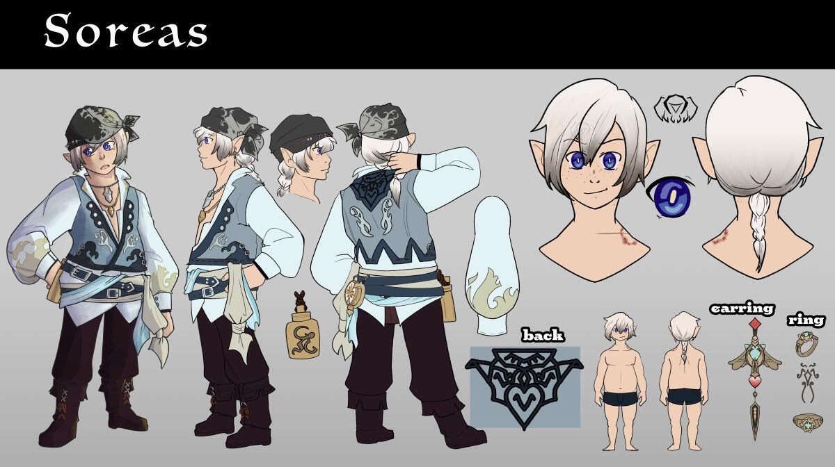 Soreas references. Art by Cozy!